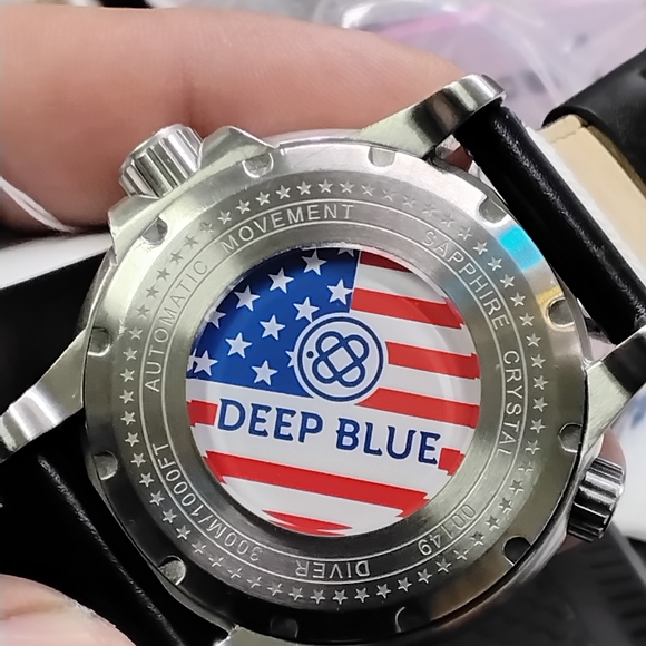 Deep Blue 1000 USA Presicion Diver Seiko NH35 Automatic Men's Watch Pepsi Dial - Picture 9 of 14